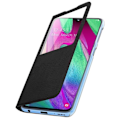 Miniatyrbillede 2 af 4: Hylster til Samsung Galaxy A40 - AVIZAR - Flip-etui - Ultra-tynd - Fleksibel - Sort Svart