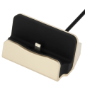 Miniatyrbillede 4 af 4: Dockingstation - iPhone - Opladning & Synchronisering - Guld - Lightning - 1A Guld