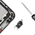 Miniatyrbillede 3 af 4: Nappe Mikrofon til iPhone 16 Pro Max Erstatningsdel Sort Svart