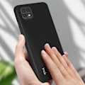 Pikkukuva 3 / 4: Suojakotelo - IMAK - Samsung Galaxy A22 5G - Geeli-silikoni - Ultraohut - Jäljentymätön Svart