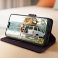 Miniatyrbillede 3 af 5: Etui til iPhone 15 Pro Max - AVIZAR - Chesterfield - Lilla - Videosupportfunktion - Pung Lila