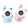 Miniatyrbillede 1 af 5: Walkie talkie til børn - TECHKIDS - Miaou-model - Baggrundsbelyst LCD-skærm - 8 kanaler - 10 opkaldstoner Rosa