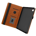 Miniatyrbillede 2 af 5: Taske til Samsung Tab A9 - AVIZAR - Brun - Multi-compartment Wallet Video Support kastanj