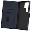 Miniatyrbillede 2 af 6: Etui til Samsung Galaxy S24 Ultra - AVIZAR - Chesterfield Series - Pung og videoholder - Blå Blå