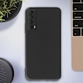 Miniatyrbillede 3 af 4: Beskyttelsescover - AVIZAR - Huawei P Smart 2021 - Fleksibel Silikone Gel - Ultra-tynd - Sort Svart