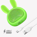 Miniatyrbillede 3 af 4: 3W Bluetooth-højttaler 3 timers batterilevetid Moxie Green Luminous Rabbit Design