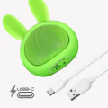 Pikkukuva 3 / 4: 3 W Bluetooth-kaiutin 3 tunnin akunkesto Moxie Green Luminous Rabbit Design