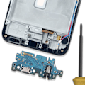 Pikkukuva 4 / 4: USB-C-latausliitin Samsung Galaxy A25:lle mikro- ja jack-mustana Svart