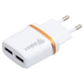 Miniatyrbillede 2 af 4: Netoplader - INKAX - Inkax - 2x USB-porte - Hurtig opladning - Hvid Vit