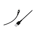 Pikkukuva 2 / 5: USB-A/Lightning Lataus- ja Siirtokaapeli 2.4A FastCharge 12W 1.2m BigBen Connected Musta Svart