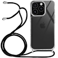 Pikkukuva 1 / 5: Coque - ILMOITTAA - iPhone 16 Pro - Antishock-silikoni - Punosnauha - Läpinäkyvä Transparent