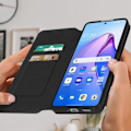 Miniatyrbillede 3 af 5: AVIZAR Taske til Oppo Reno 8 Pro 5G - Sort - Flip Card Holder Video Support Svart