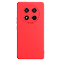 Miniatyrbillede 1 af 5: Silicone Cover til Honor Magic 7 Lite Glat Kamera Blok Beskyttet Rød Röd