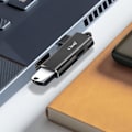 Pikkukuva 3 / 6: OTG USB -adapteri USB-C:hen ja USB-C -lataus 100W 5Gbps siirto LinQ musta