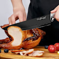 Miniatyrbillede 2 af 5: Knivsæt - Cheffinger - 6 stykker - Rustfrit stål - Magnetisk æske - Sort Svart