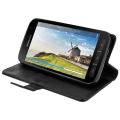 Miniatyrbillede 4 af 4: Etui Housse Portefeuille - AVIZAR - Samsung Galaxy Xcover 4/4S - Eco-læder - Sort - Fleksibel Svart