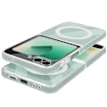 Pikkukuva 2 / 5: MagSafe kotelo Samsung Z Flip 6:lle - AVIZAR - Kova ääriviiva, pehmeä, vahvistettu läpinäkyvä Transparent