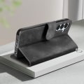 Pikkukuva 3 / 6: Tiger Case Samsung A25 5G Wallet Video Support -rannehihnalle, musta