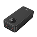 Miniatyrbild 1 av 3: Batteri Extern 30000mAh USB-C och 2x USB LCD Skärm Bwoo Svart Svart