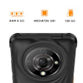 Miniatyrbillede 6 af 6: Smartphone uknuselig Android 14 Skærm 6,56'' Batteri 6050mAh Hammer Sort