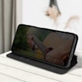 Pikkukuva 3 / 5: Kotelo Samsung Galaxy A25:lle - AVIZAR - Korttitelineen videotuki Magneettinen Flip Musta Svart