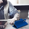 Pikkukuva 4 / 4: Apple iPhone 12 Pro Max Case Folio Lompakkoteline Toiminto Sininen Sininen blå