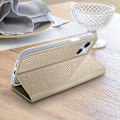 Miniatyrbillede 4 af 5: AVIZAR iPhone 14 etui - Magnetisk flip-kortholder - Standerfunktion - Gul gyllene