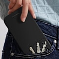 Miniatyrbild 3 av 5: Skal till iPhone 16 Pro Max Silikon Matt Soft Touch Camera Protected Roar Black Svart