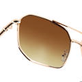 Miniatyrbillede 5 af 5: Aviator solbriller CV3062 med gradientlinser UV400 i guld Gul
