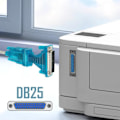 Miniatyrbillede 3 af 4: USB 2.0-adapter - LinQ - DB25 og DB9 - Lys blå - Forbindelse til industrielle enheder