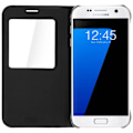 Miniatyrbild 3 av 4: Foliofodral för Galaxy S7 Edge fullt skydd - Svart Svart
