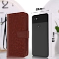 Miniatyrbillede 3 af 6: Smartphone-etui 4,3 til 4,7'' Portemonnaie Multirum med glidende kamera brun kastanj