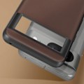 Pikkukuva 3 / 5: AVIZAR Protective Case Google Pixel 8:lle ruskeana aitoa nahkaa – erittäin ohut ja kestävä kastanj