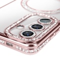 Miniatyrbillede 3 af 6: Coque - AVIZAR - Samsung Galaxy S24 - Rigide - Rose Champagne - Kompatibel med MagSafe Rosa