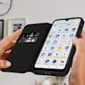 Miniatyrbillede 3 af 4: Foliocover - AVIZAR - Wiko Y62 - Videostøttefunktion - Sort Svart