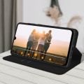 Miniatyrbillede 4 af 4: Hus - AVIZAR - Xiaomi Redmi 9A - Øko-læder sort - Foliomappe pung - Støttefunktion Svart