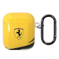 Pikkukuva 1 / 5: Kotelo AirPods 1:lle ja 2:lle, jäykkä silikoni Ferrari keltainen karabiini