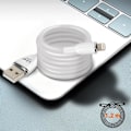 Miniatyrbillede 4 af 5: USB-C kabel til Lightning - LinQ - 1,2m - Hurtig Opladning 3A - Synchronisering - Hvid Vit
