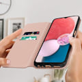 Miniatyrbillede 3 af 5: Samsung Galaxy A13 etui - AVIZAR - Video Support Wallet Cover - Pink Rosa