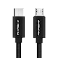 Pikkukuva 2 / 4: C-tyypin USB-mikro-USB-kaapeli - Siirto ja lataus - Akashi 1m Black