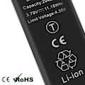 Pikkukuva 4 / 5: Akku Apple iPhone XR 2942mAh 100% yhteensopiva musta - Lithium Ion - 3,7 V Svart