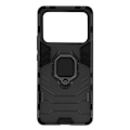 Miniatyrbillede 1 af 4: Coque Antichoc - AVIZAR - Xiaomi Mi 11 Ultra - Metalring - Videostøtte - Sort Svart