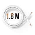 Miniatyrbillede 3 af 6: USB C-kabel 65W Strømforsyning Opladning og dataoverførsel 1,8m LinQ Hvid Vit