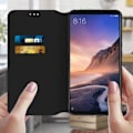 Miniatyrbild 3 av 4: Housse - AVIZAR - Xiaomi Mi Max 3 - Fodral Folio Plånbok - Ekoskinn - Svart Svart