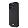 Pikkukuva 2 / 6: DKNY Musta MagSafe iPhone 16 Pro -Elegantti Kuori Metallilogolla Svart