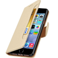 Pikkukuva 2 / 4: Suojus iPhone 6 / 6S / 7 / 8 / SE 2020 Wallet Case Kultainen tukitoiminto Keltainen guldgul