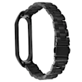 Pikkukuva 1 / 4: Ranneke - Xiaomi - Mi Band 6 ja 5 - Ruostumaton teräs - Perhoslukko - Musta Svart