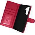 Miniatyrbillede 2 af 5: Etui til Honor Magic 5 Pro - AVIZAR - Video Support Wallet - Litchi imiteret læder - Pink Rosa