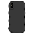 Pikkukuva 1 / 5: iPhone X ja XS silikoninen iskunkestävä Candy-sarjan suojakotelo musta Svart