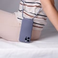 Pikkukuva 3 / 5: iPhone 13 Pro Max Lanyard Case Puolijäykkä kaulahihnalla 80 cm laventeli
